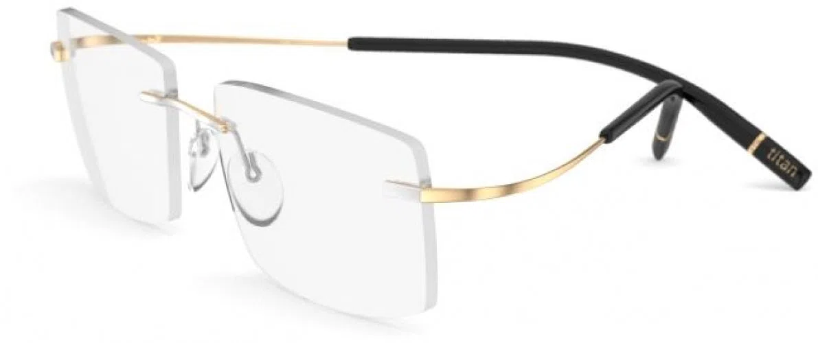 Silhouette TMA The Icon Gold Edition Demo Rimless 5539 Eyeglasses - view 7